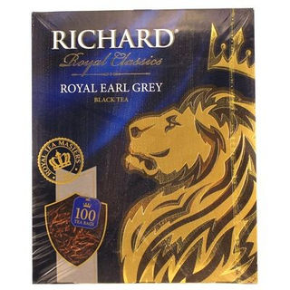 Чай черный Ричард Роял Эрл Грей с ароматом бергамота 100пак